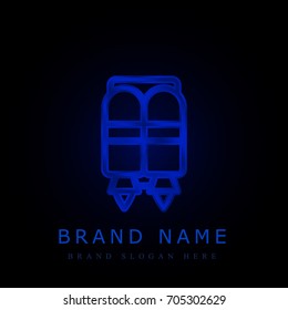 Jet pack blue chromium metallic logo