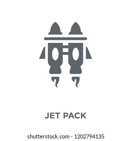 Jet Pack Icon. Jet Pack Design Concept From Astronomy Collection. Simple Element Vector Illustration On White Background.