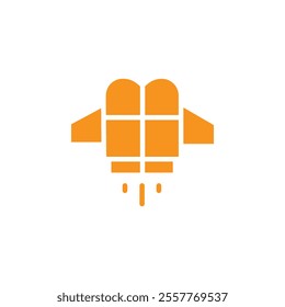Jet pack icon Outline vector for web ui