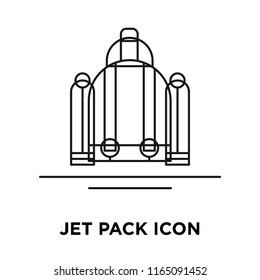 Jet Pack Icon Vector Isolated On White Background, Jet Pack Transparent Sign