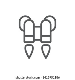 Jet pack icon - Vector. Spage concept vector illustration.