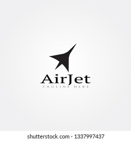 jet plane icon template,creative vector logo design