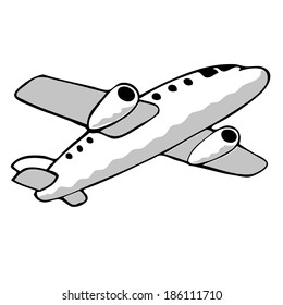 Jet plane illustration
