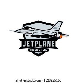 Jet Plane Logo Concept Template