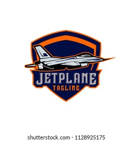 Jet Plane Logo Concept Template