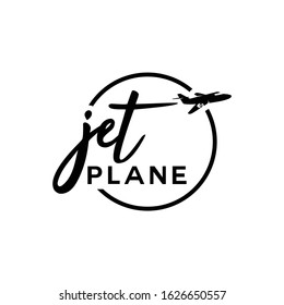 Jet Plane logo concept. Plane vector.