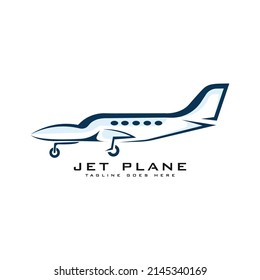 jet plane logo design template