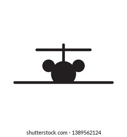Jet plane logo template vector icon design