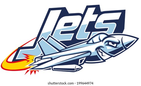 Jet Plane Mascot