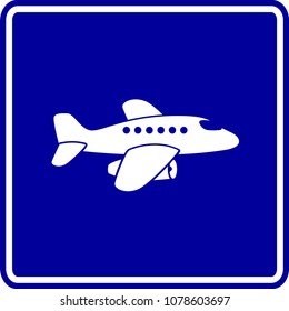 jet plane sign