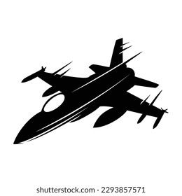 jet plane silhouette design. fast airplane sign and symbol.