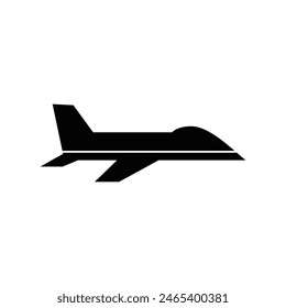 jet plane silhouette vector design. private jet.