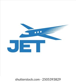 jet plane travel minimalist logo design