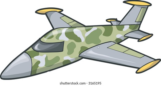 Jet Plane Vector Illustration