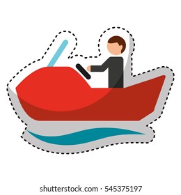 jet ski extreme sport vector illustration design