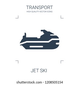 jet ski icon. high quality filled jet ski icon on white background. from transport collection flat trendy vector jet ski symbol. use for web and mobile