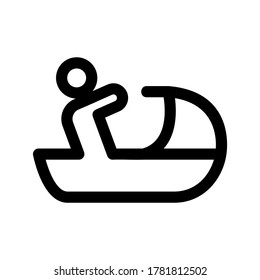 jet ski icon or logo isolated sign symbol vector illustration - high quality black style vector icons
