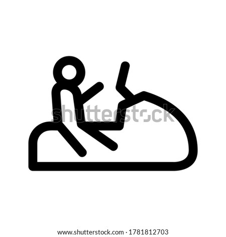 jet ski icon or logo isolated sign symbol vector illustration - high quality black style vector icons
