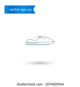 jet ski. jet ski icon. sign design. Vector EPS 10.