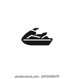 Jet ski icon vector. EPS 10 editable vector