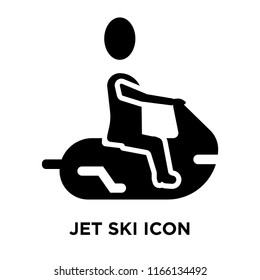 Jet ski icon vector isolated on white background, Jet ski transparent sign