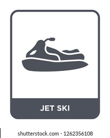 jet ski icon vector on white background, jet ski trendy filled icons from Transportation collection, jet ski simple element illustration