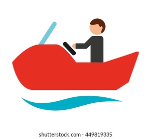 jet ski isolated icon design, vector illustration  graphic 