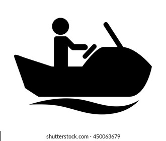 jet ski isolated icon design, vector illustration  graphic 