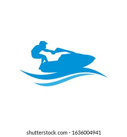 Jet Ski Logo can be used for company, icon, and others.