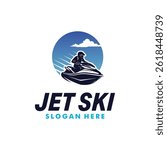 Jet Ski logo Vector Illustration