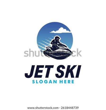 Jet Ski logo Vector Illustration