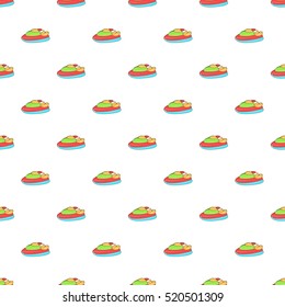 Jet ski pattern. Cartoon illustration of jet ski vector pattern for web
