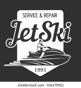 Jet Ski Service And Repair Logo