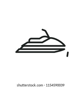 jet ski vector icon