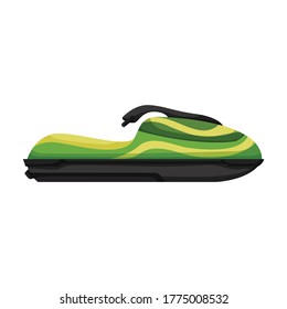 Jet ski vector icon.Cartoon vector icon isolated on white background jet ski.