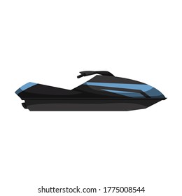 Jet ski vector icon.Cartoon vector icon isolated on white background jet ski.