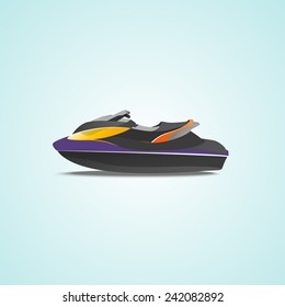 Jet ski, vector Illustration