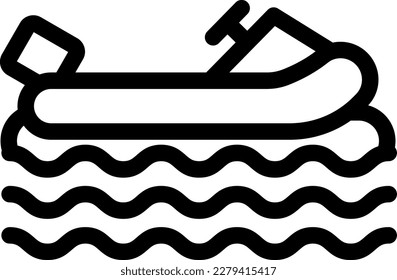 ilustración de jet ski Vector en un fondo transparente. Símbolos de calidad superior. Iconos vectoriales de línea delgada para el diseño de conceptos y gráficos.