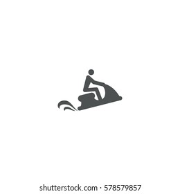 jet ski water icon. sign design