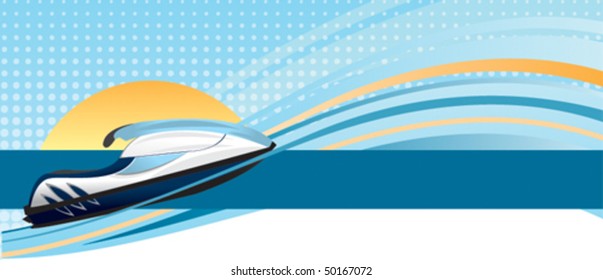 Jet Ski Web or Print Banner