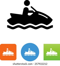 Jet skier icon