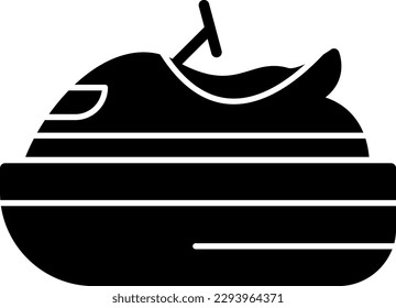 Jet SkiGlyph Filled Vector Icon Design