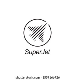 Jet symbol logo design vector template