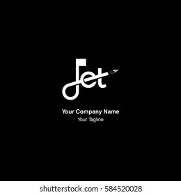 jet thypography negative space