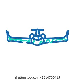 jet transport vehicle doodle icon sketch vector. jet transport vehicle sign. isolated symbol illustration