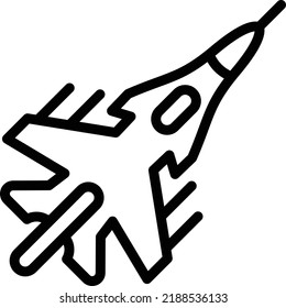 Ilustración de diseño de iconos del vector Jet