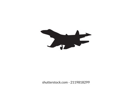 jet vector illustration design black and white