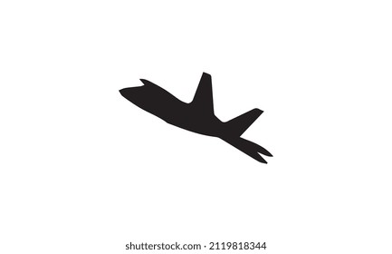 diseño de ilustración de vector de chorro en blanco y negro