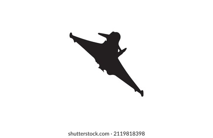 diseño de ilustración de vector de chorro en blanco y negro