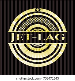 Jet-lag gold emblem